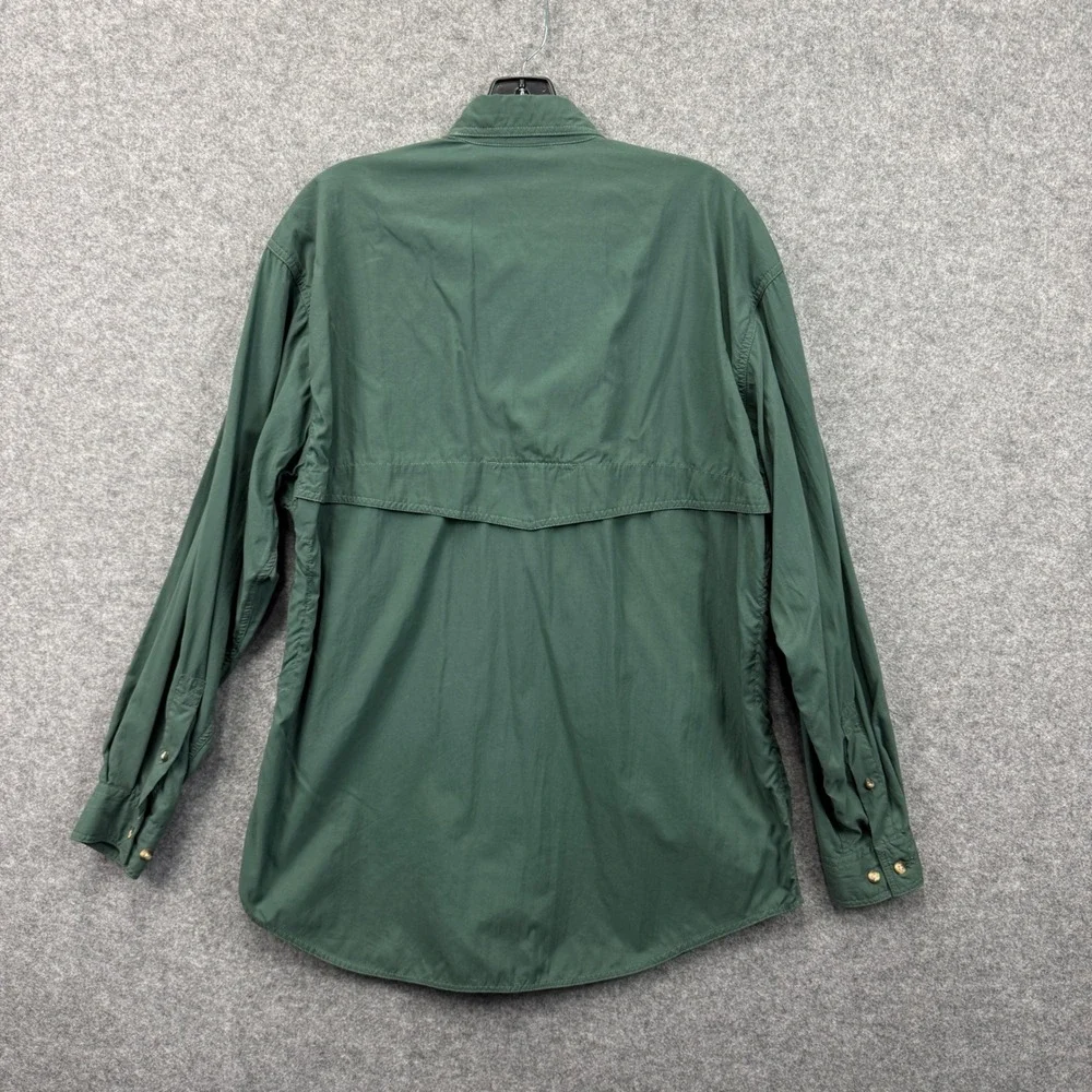 The North Face‎ Mens Forest Green Nylon Hiking Fishing Utility Shirt Medium M